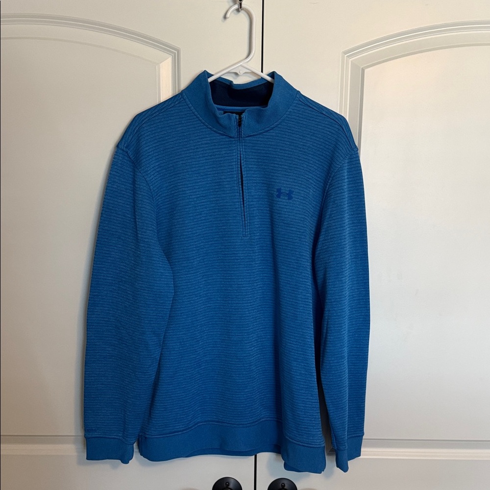 Under Armour Men's Vibrant Blue Zip-Up Sweater